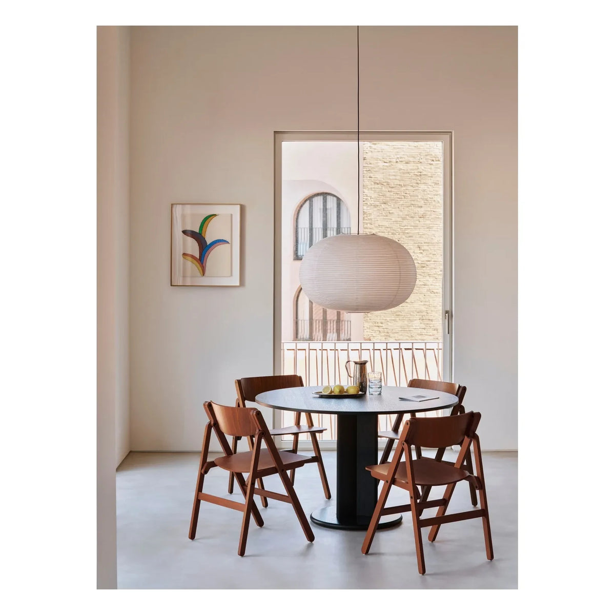 Hay - Ellipse Paper Pendant Lamp | White