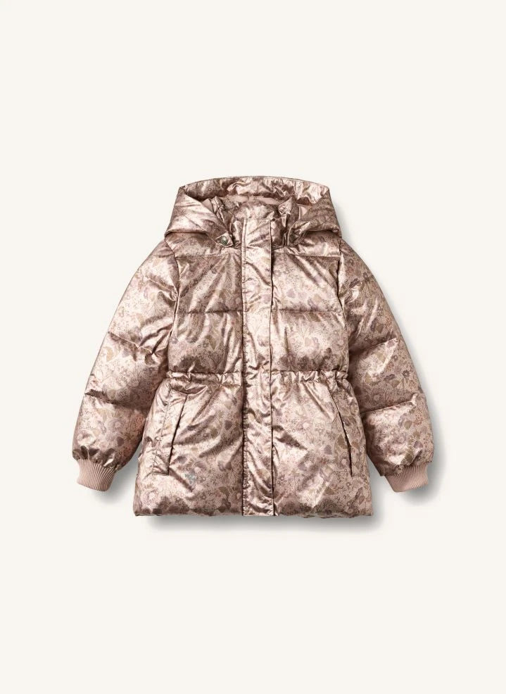 Wheat - Eli Fleurie Padded Jacket Made from Recycled Fibers | Rose Gold