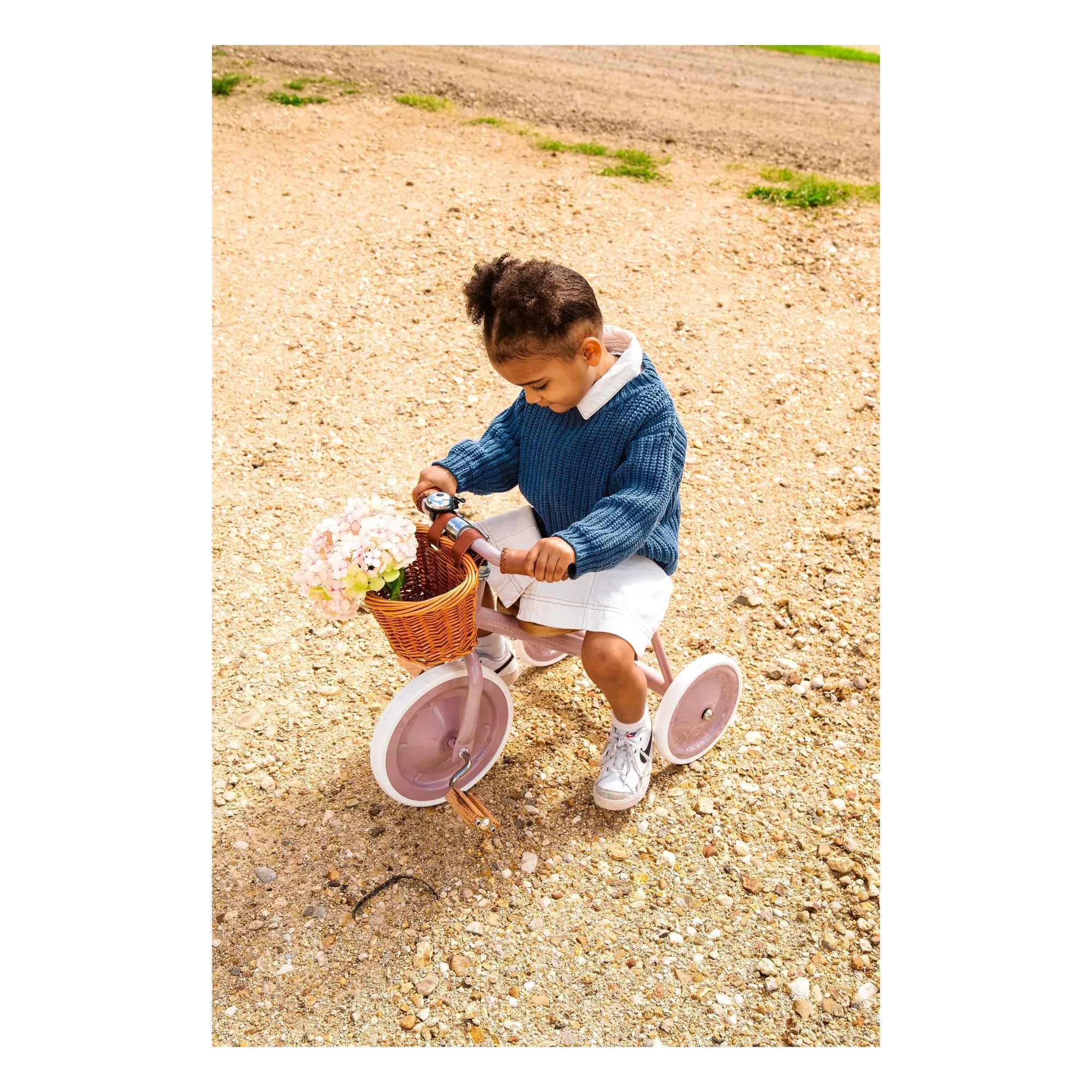 Banwood - Metal and Wood Tricycle | Dusty Pink
