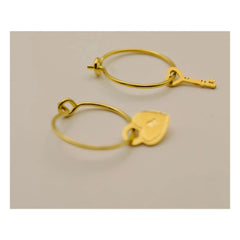 Adorabili - Hidden Asymmetric Hoop Earrings | Gold
