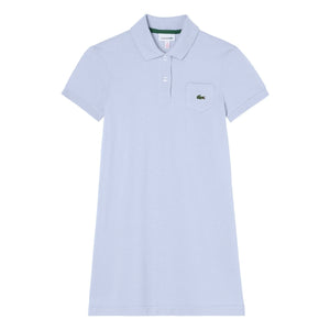 Lacoste - Organic Cotton Polo Dress | Light Blue