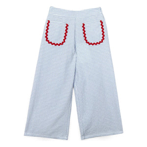 Mipounet - Pauline Vichy Pants | Blue