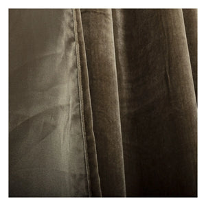 Le Monde Sauvage - Istanbul Khaki Silk Velvet Curtain
