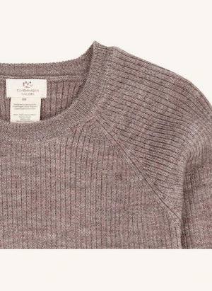 Copenhagen Colors - Classic Merino Wool Sweater | Taupe Brown