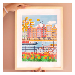 La Petite Épicerie - Numbered Coloring Set - Amsterdam