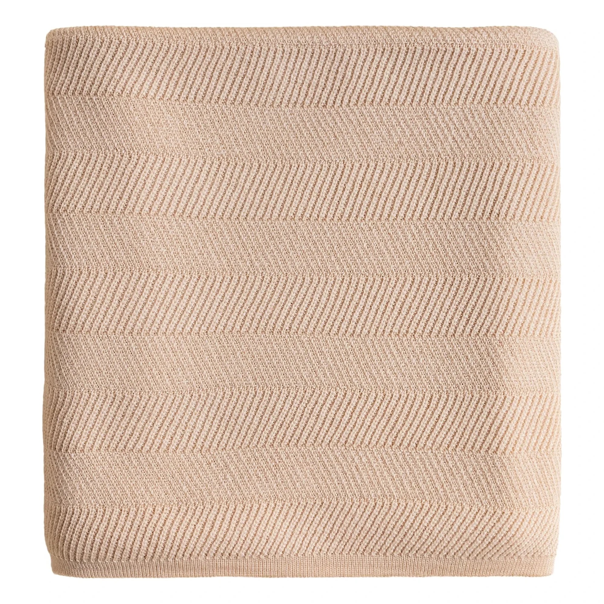 Hvid - Freddie Merino Wool Blanket | Beige