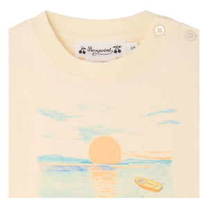 Bonpoint - Tom Organik Organik Sunbather Tişört | Ecru