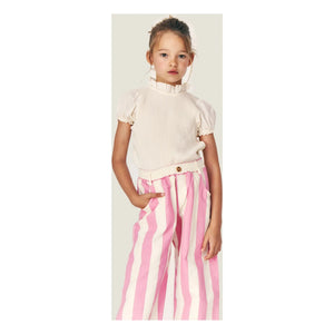 Mipounet - Claude Striped Organic Cotton Pants | Pink