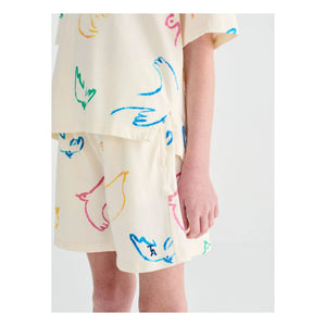 True Artist - T-shirt Birds Organic Cotton | Ecru