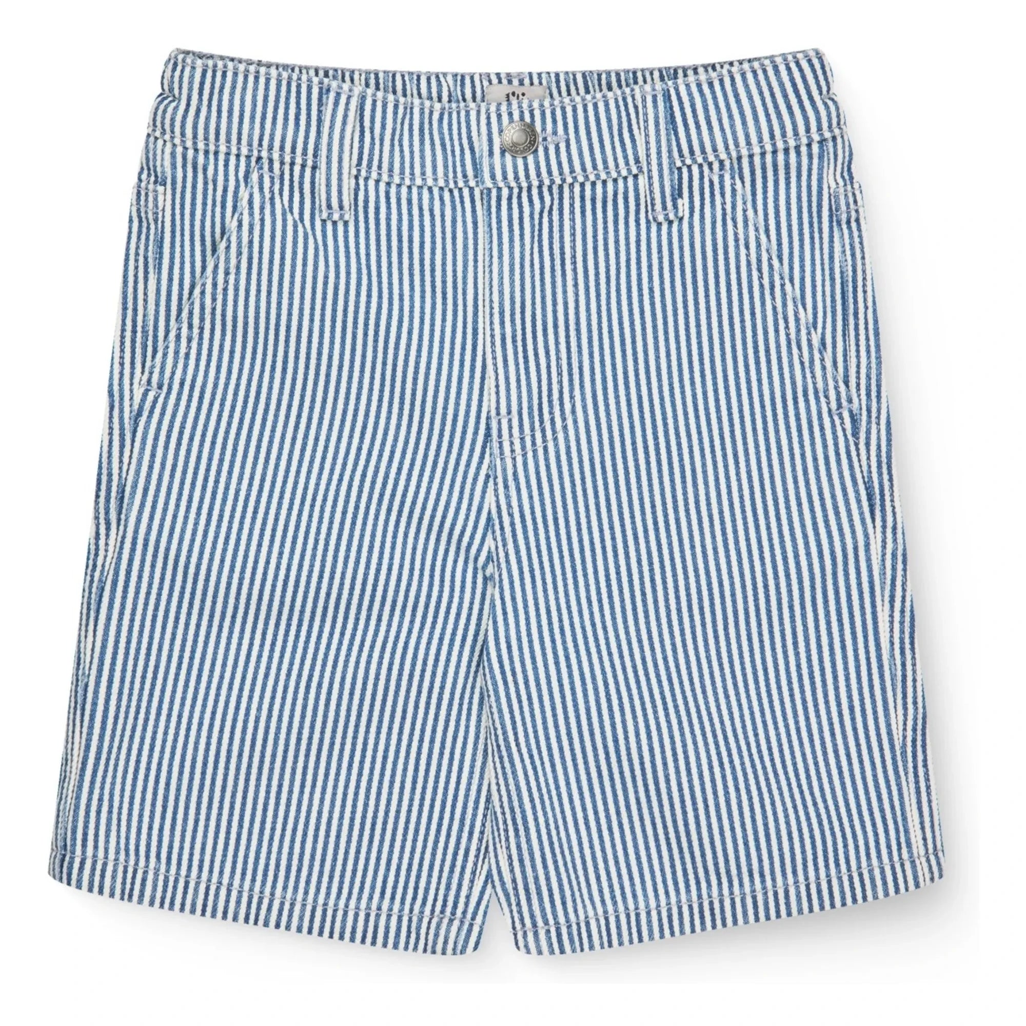 Copenhagen Colors - Organic Cotton Gingham Bermuda Shorts | Blue
