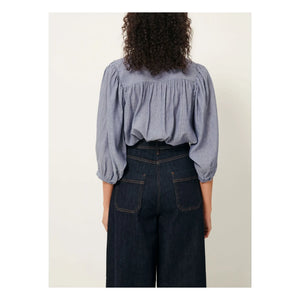Sessùn - Striped Blouse | Blue
