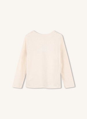 Chloé - Tişört Chiné Chloé Flowers Organik Pamuk | Ekru