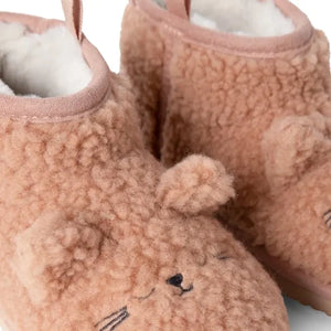 Liewood - Alban Sherpa-Style Boots with Cat Motif Made from Recycled Fibers | Pink
