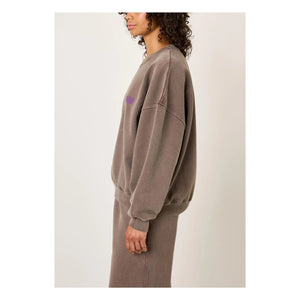 American Vintage - Plizzy Cotton Sweatshirt | Brown