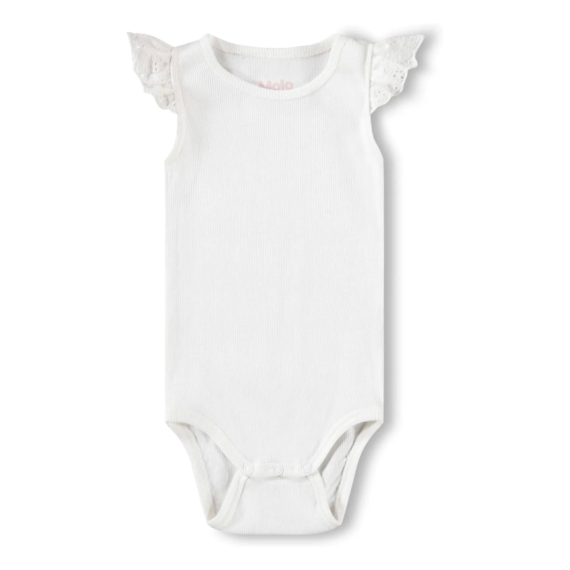 Molo - Flair Organic Cotton Bodysuit | White