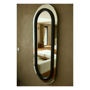Gabrielle Paris - Blackened Oak Veneered Victor Mirror | Black