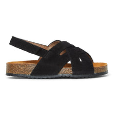 Pèpè - Swedish Suede Woven Sandals - Two Con Me | Black