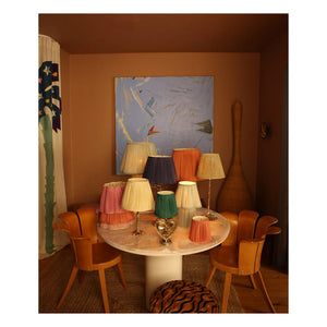 Doing Goods - Kiara Printed Cotton Lampshade | Light Green