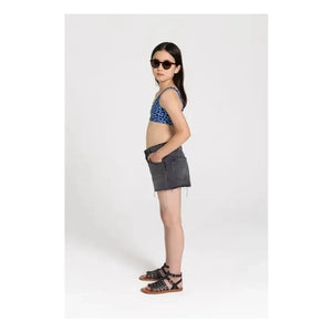 Finger in the nose - Bayle Asymmetric Swimsuit | Light Blue