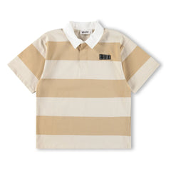Molo - Reef Striped Organic Cotton Polo Shirt | Beige
