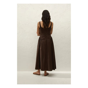 Faithfull the Brand - Marcella Cotton Dress | Coffee