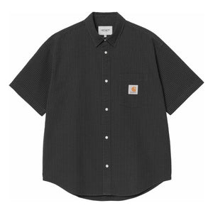 Carhartt WIP - Toland Çizgili Seersucker Gömlek | Siyah