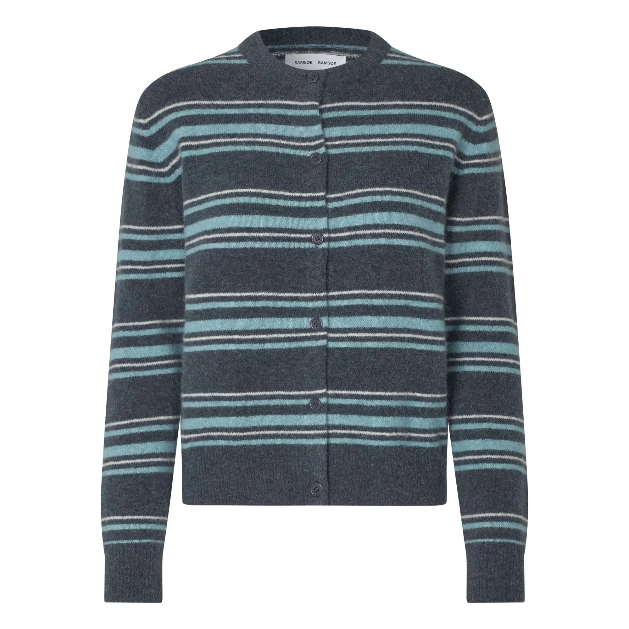 Samsoe Samsoe - Nor Laine Striped Cardigan | Blue
