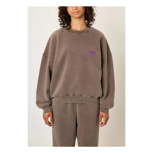 American Vintage - Plizzy Cotton Sweatshirt | Brown