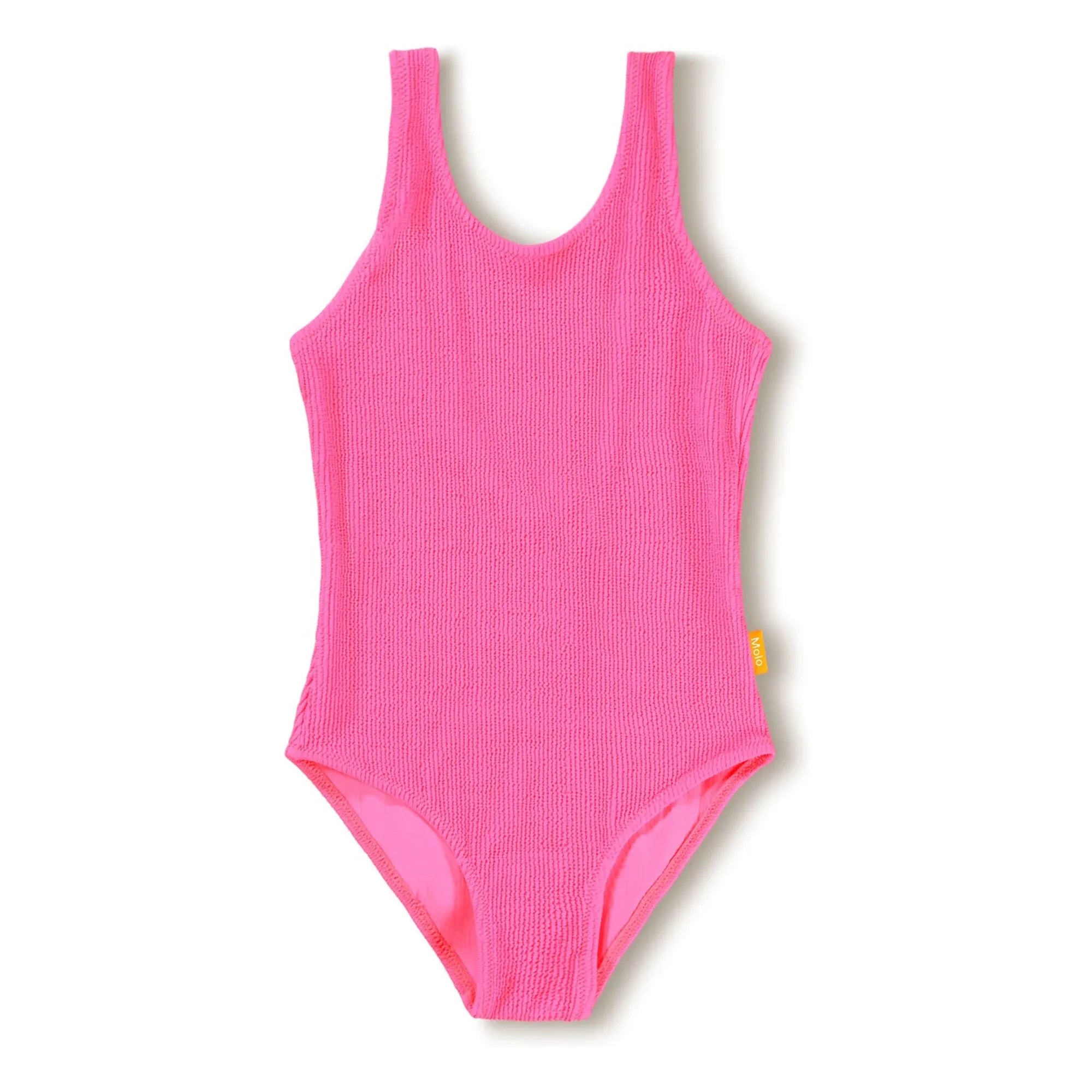 Molo - Ribbed Swimwear Nika Crepe Recycled Fibres | Fuchsia