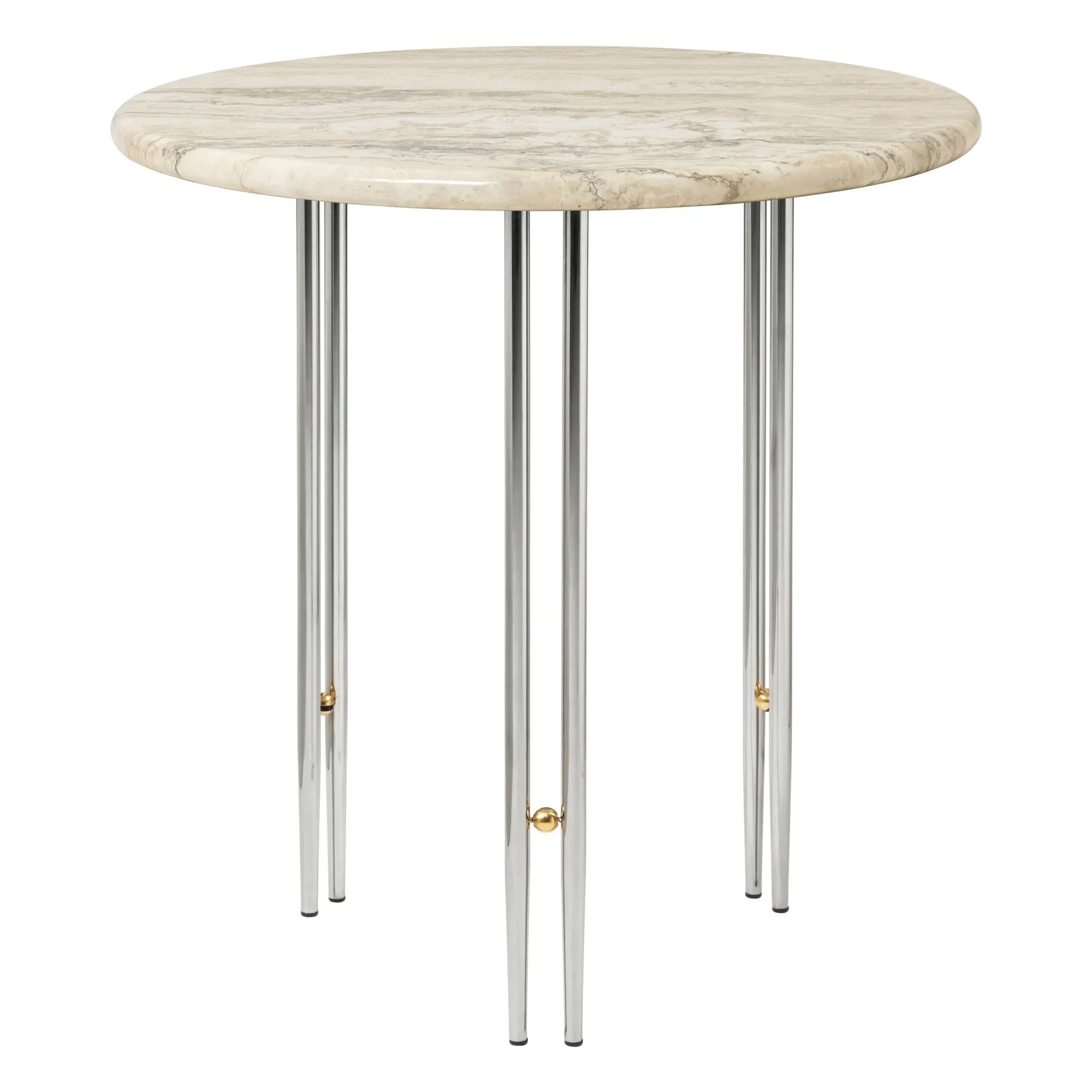 Gubi - IOI Side Table, Chrome Base, GamFratesi | Chrome