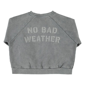 Piupiuchick - No Bad Weather organik pamuk sweatshirt | Gri