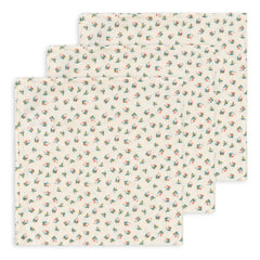 Konges Sløjd - Organic Cotton Cloths with Flowers - Set of 3