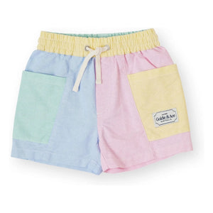 Goldie + Ace - Color-Blocked Shorts | Pink