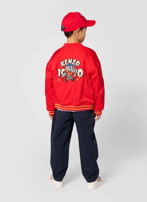 Kenzo - Bomber Rozetli İşlemeli Kenzo | Kırmızı