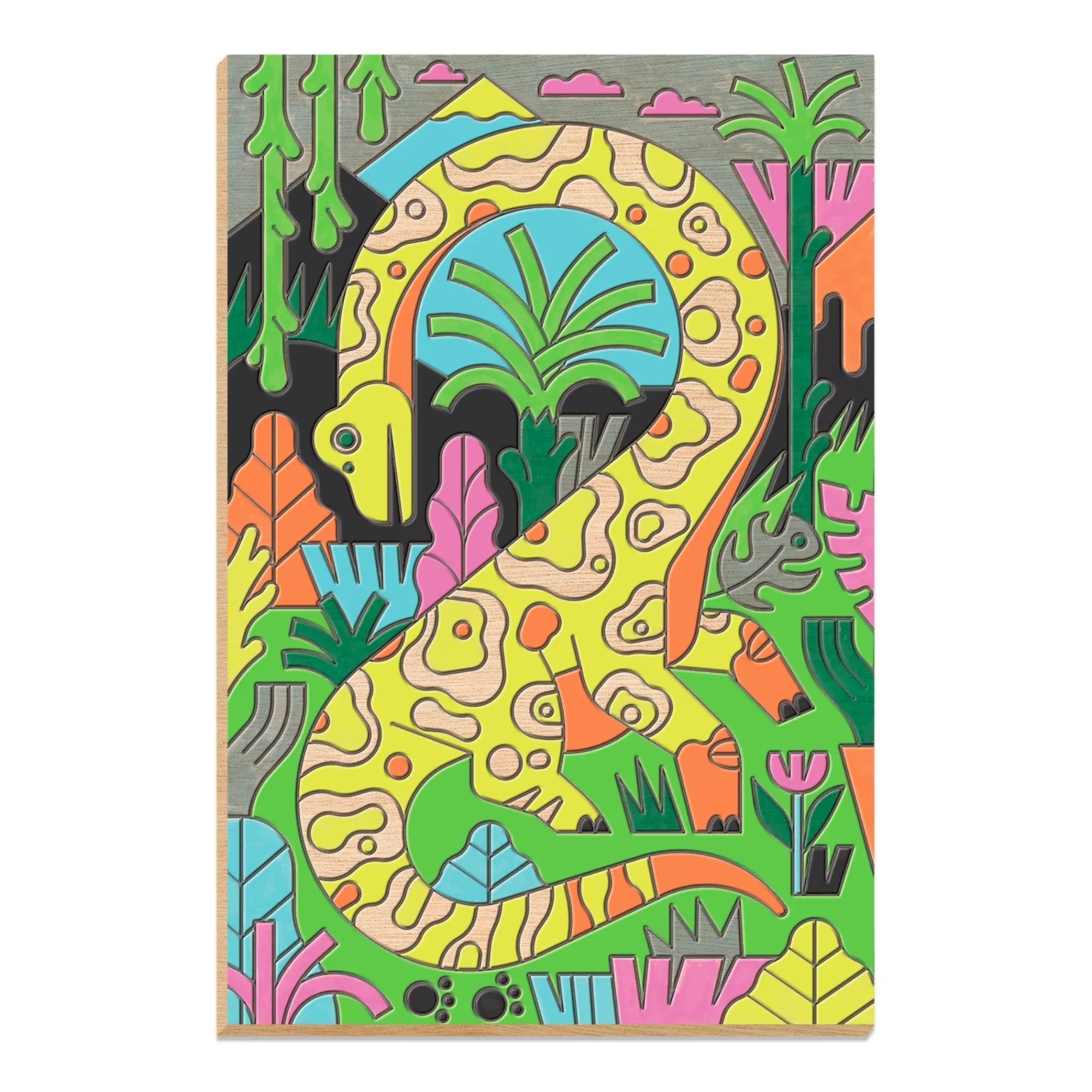 Djeco - Dinosaur World Coloring Book