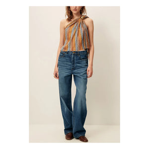 Sessùn - Luzio Metallic Top | Blue