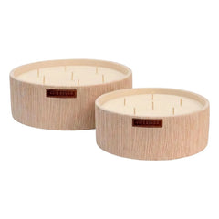 Côté Bougie - Striped Flat Candle - Dates