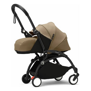 Stokke® - YOYO³ 0+ Newborn Stroller Black Frame | Toffee