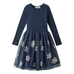 Molo - Cyrus Flocons Tül elbise | Gece mavisi