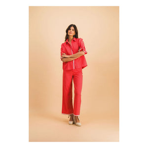 Elise Chalmin - Jim Cotton Shirt | Red