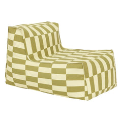 Nobodinoz - Matteo Tiles outdoor long pouf | Green