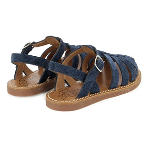 Pom d'Api - Sandal Beach-Stitch Dad | Denim