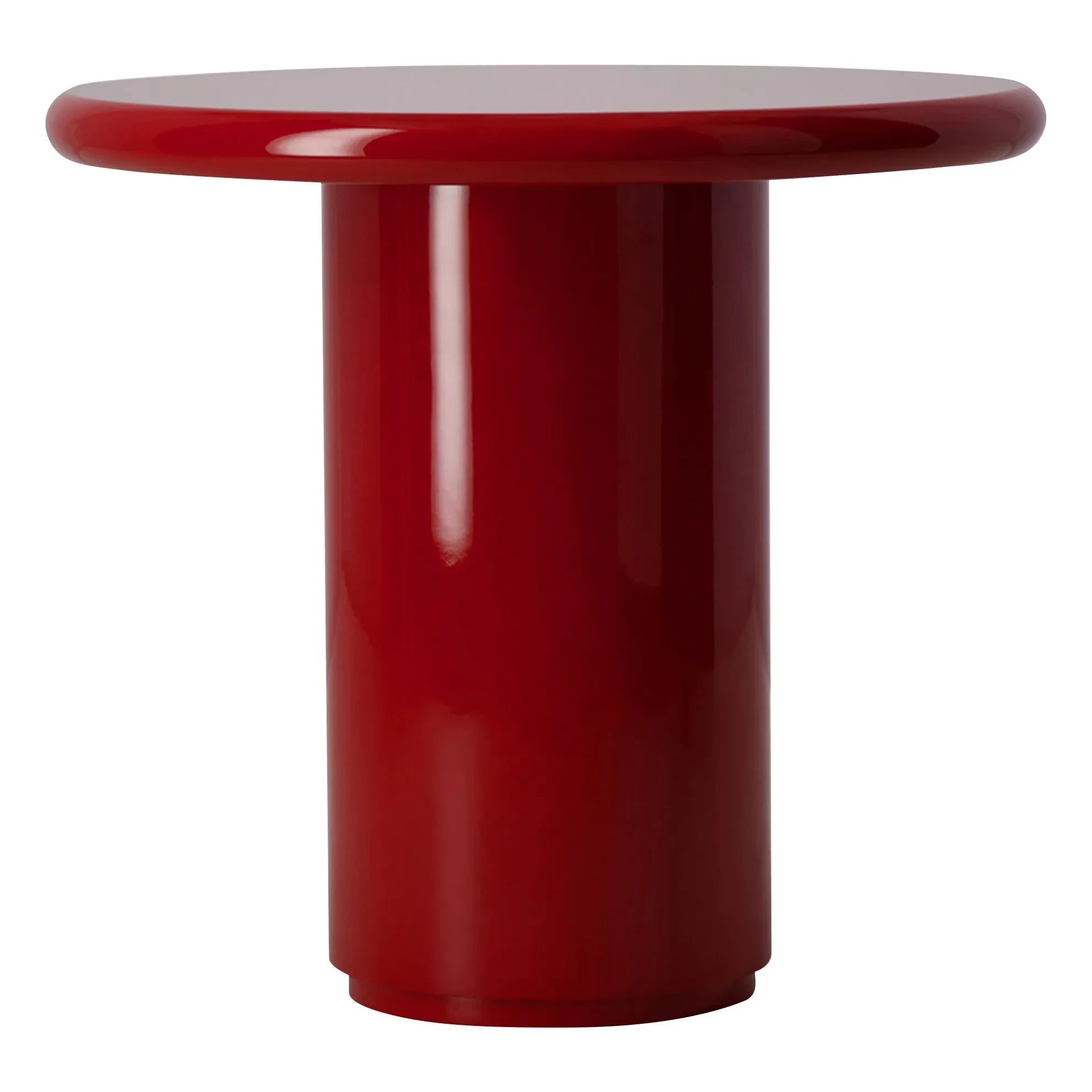 House of Capricorn - Amendoeira Lacquered Wood Side Table | Carmine Red