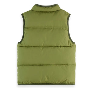 Scotch & Soda - Sleeveless Puffer Vest | Green