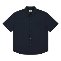 Kappy - Seersucker Checkered Shirt | Navy
