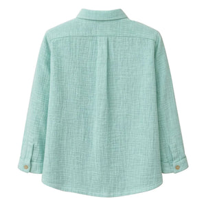 Lililotte - Constantin Organic Cotton Gauze Shirt | Mint Green