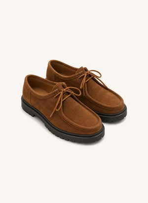 Smallable Kid - Coleman Suede Derby Shoes | Caramel