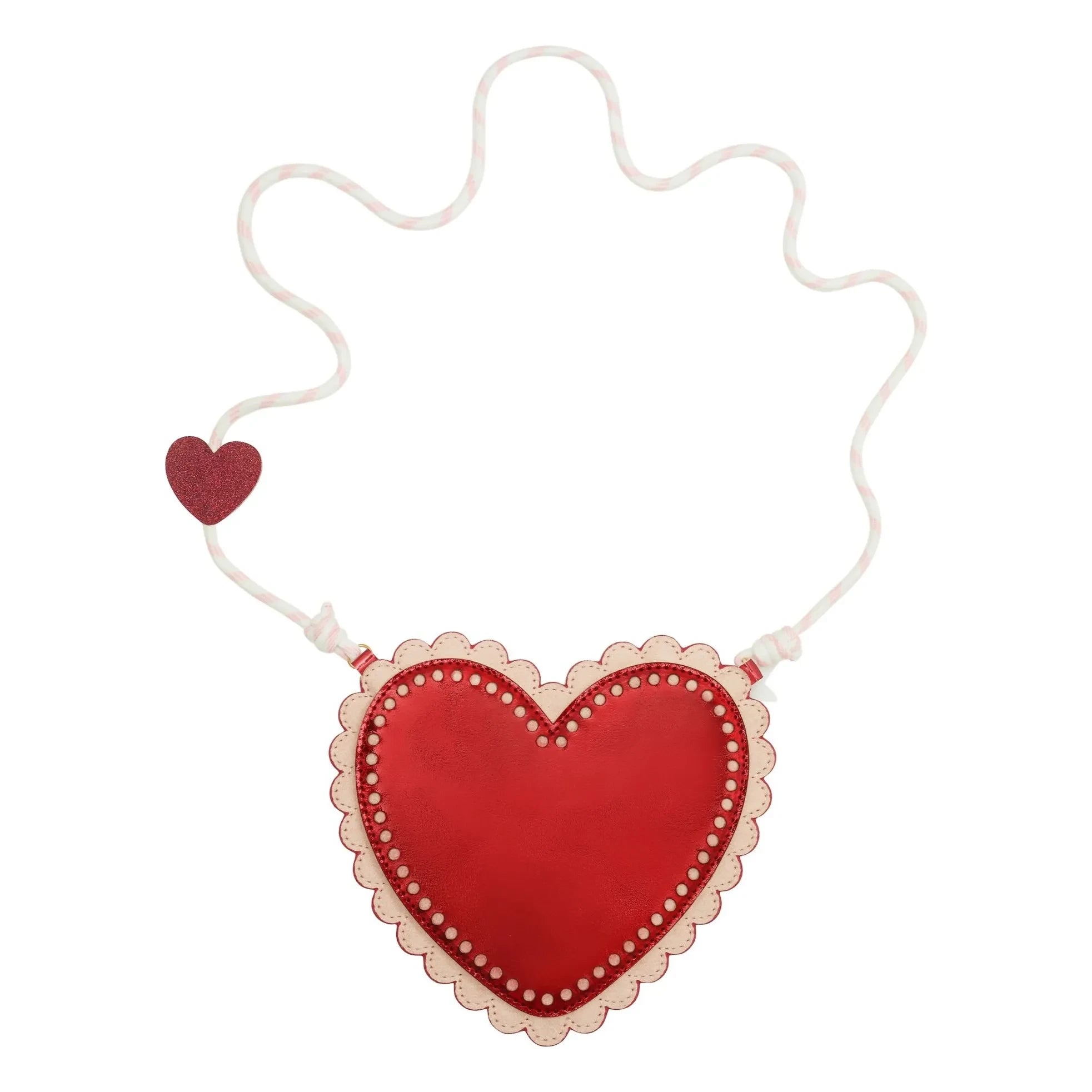 Mimi & Lula - Festoon Heart Bag | Red