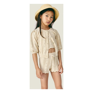 Mipounet - Nilda Knitted Cardigan | Ecru