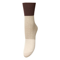 Becksöndergaard - Color Block Bam Socks | Beige